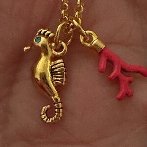 Juicy couture little Seahorse pendant chain necklace